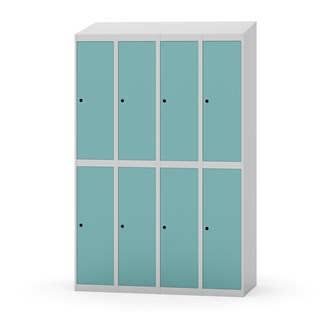 Novis garderobeskab skrå topplade 2:4 B120 cm