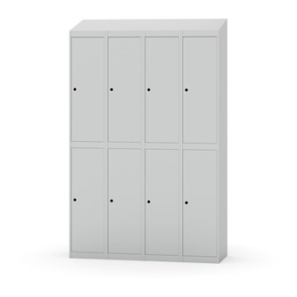 Novis garderobeskab skrå topplade 2:4 B120 cm
