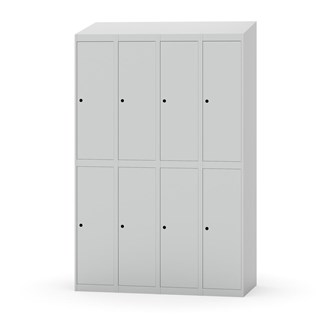 Novis garderobeskab skrå topplade 2:4 B120 cm