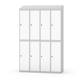 Novis garderobeskab skrå topplade 2:4 B120 cm