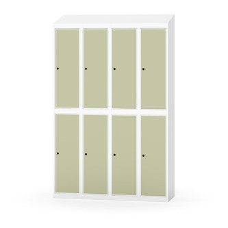 Novis garderobeskab skrå topplade 2:4 B120 cm
