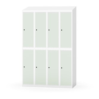 Novis garderobeskab skrå topplade 2:4 B120 cm