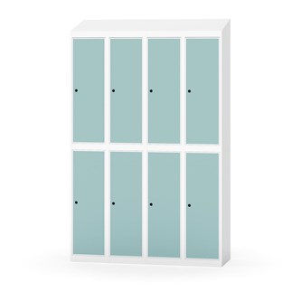 Novis garderobeskab skrå topplade 2:4 B120 cm
