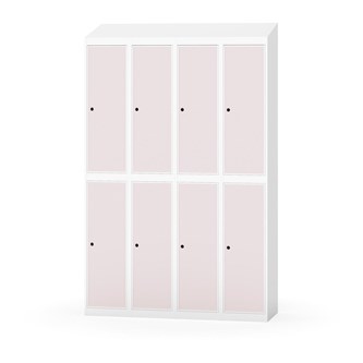 Novis garderobeskab skrå topplade 2:4 B120 cm