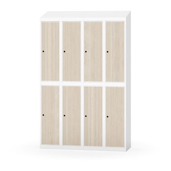 Novis garderobeskab skrå topplade 2:4 B120 cm