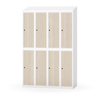 Novis garderobeskab skrå topplade 2:4 B120 cm