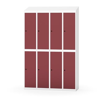 Novis garderobeskab skrå topplade 2:4 B120 cm