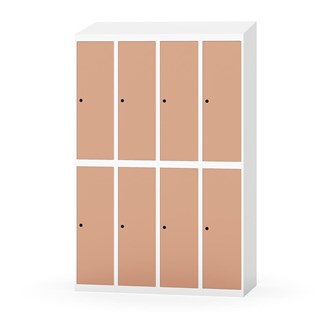 Novis garderobeskab skrå topplade 2:4 B120 cm