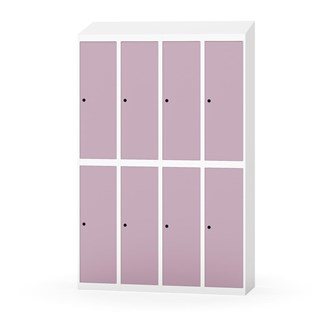 Novis garderobeskab skrå topplade 2:4 B120 cm