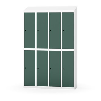 Novis garderobeskab skrå topplade 2:4 B120 cm