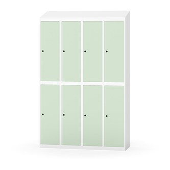 Novis garderobeskab skrå topplade 2:4 B120 cm