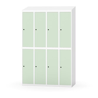 Novis garderobeskab skrå topplade 2:4 B120 cm