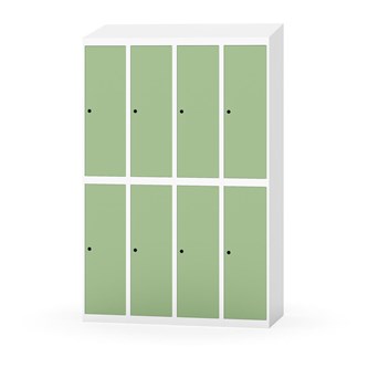 Novis garderobeskab skrå topplade 2:4 B120 cm