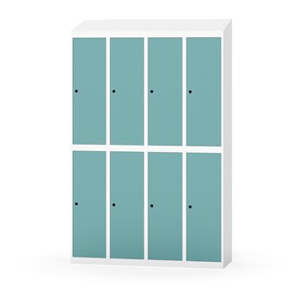 Novis garderobeskab skrå topplade 2:4 B120 cm