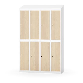 Novis garderobeskab skrå topplade 2:4 B120 cm
