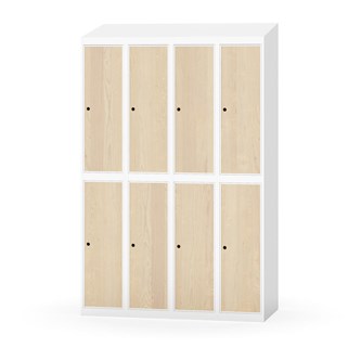 Novis garderobeskab skrå topplade 2:4 B120 cm