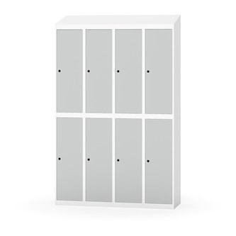 Novis garderobeskab skrå topplade 2:4 B120 cm
