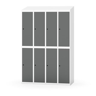 Novis garderobeskab skrå topplade 2:4 B120 cm