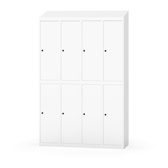 Novis garderobeskab skrå topplade 2:4 B120 cm