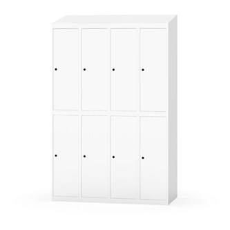 Novis garderobeskab skrå topplade 2:4 B120 cm