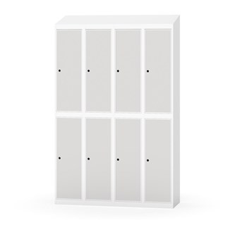 Novis garderobeskab skrå topplade 2:4 B120 cm