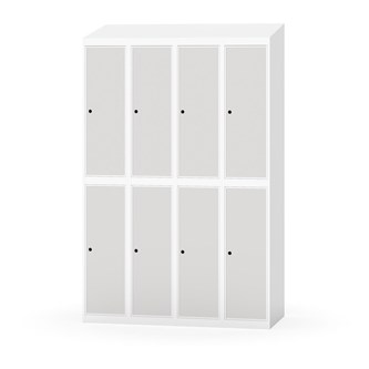 Novis garderobeskab skrå topplade 2:4 B120 cm