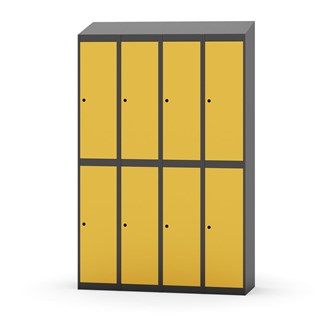 Novis garderobeskab skrå topplade 2:4 B120 cm