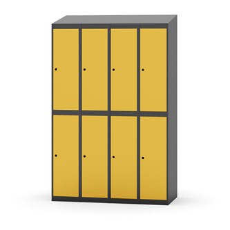 Novis garderobeskab skrå topplade 2:4 B120 cm