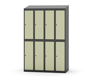 Novis garderobeskab skrå topplade 2:4 B120 cm