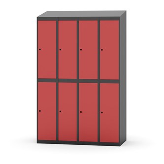 Novis garderobeskab skrå topplade 2:4 B120 cm