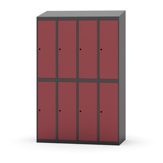 Novis garderobeskab skrå topplade 2:4 B120 cm