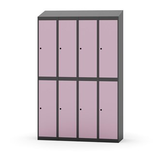 Novis garderobeskab skrå topplade 2:4 B120 cm