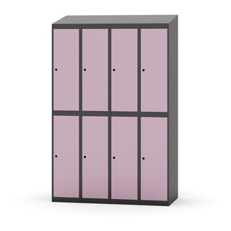 Novis garderobeskab skrå topplade 2:4 B120 cm
