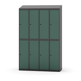 Novis garderobeskab skrå topplade 2:4 B120 cm