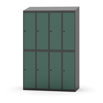Novis garderobeskab skrå topplade 2:4 B120 cm