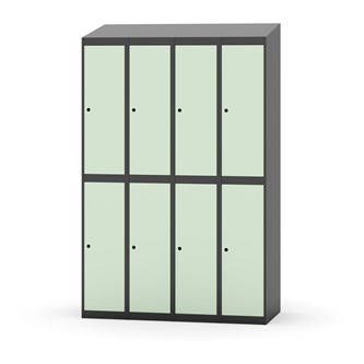 Novis garderobeskab skrå topplade 2:4 B120 cm