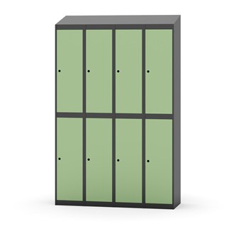 Novis garderobeskab skrå topplade 2:4 B120 cm