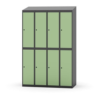 Novis garderobeskab skrå topplade 2:4 B120 cm