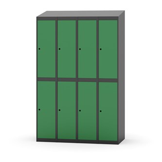 Novis garderobeskab skrå topplade 2:4 B120 cm