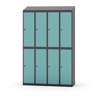 Novis garderobeskab skrå topplade 2:4 B120 cm