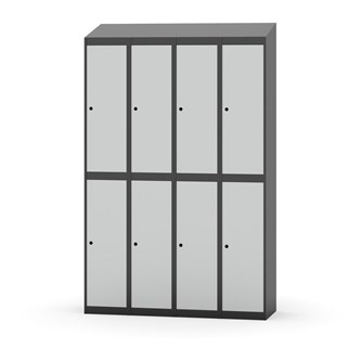 Novis garderobeskab skrå topplade 2:4 B120 cm
