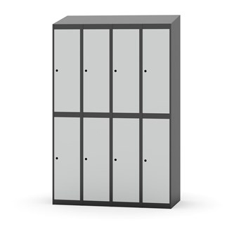 Novis garderobeskab skrå topplade 2:4 B120 cm