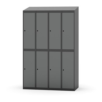 Novis garderobeskab skrå topplade 2:4 B120 cm