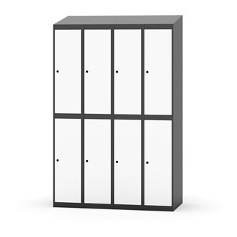 Novis garderobeskab skrå topplade 2:4 B120 cm