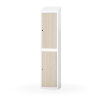 Novis garderobeskab skrå topplade 2:1 B40 cm