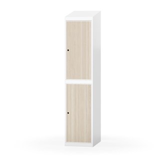 Novis garderobeskab skrå topplade 2:1 B40 cm