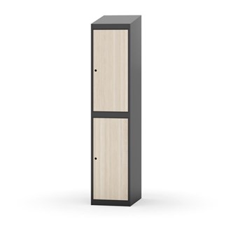 Novis garderobeskab skrå topplade 2:1 B40 cm