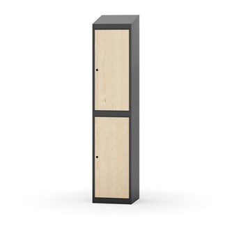 Novis garderobeskab skrå topplade 2:1 B40 cm