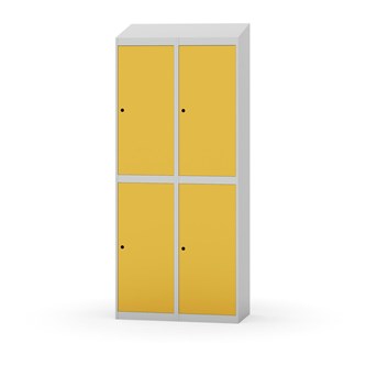 Novis garderobeskab skrå topplade 2:2 B80 cm