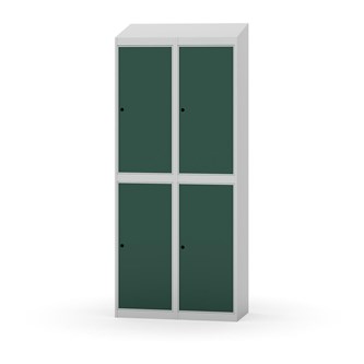 Novis garderobeskab skrå topplade 2:2 B80 cm